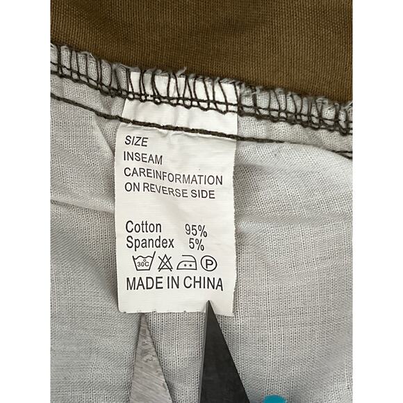 Must Way Camouflage Cargo Pants Womens 6  Ankle Ties Pockets Utility Grunge - Picture 9 of 10